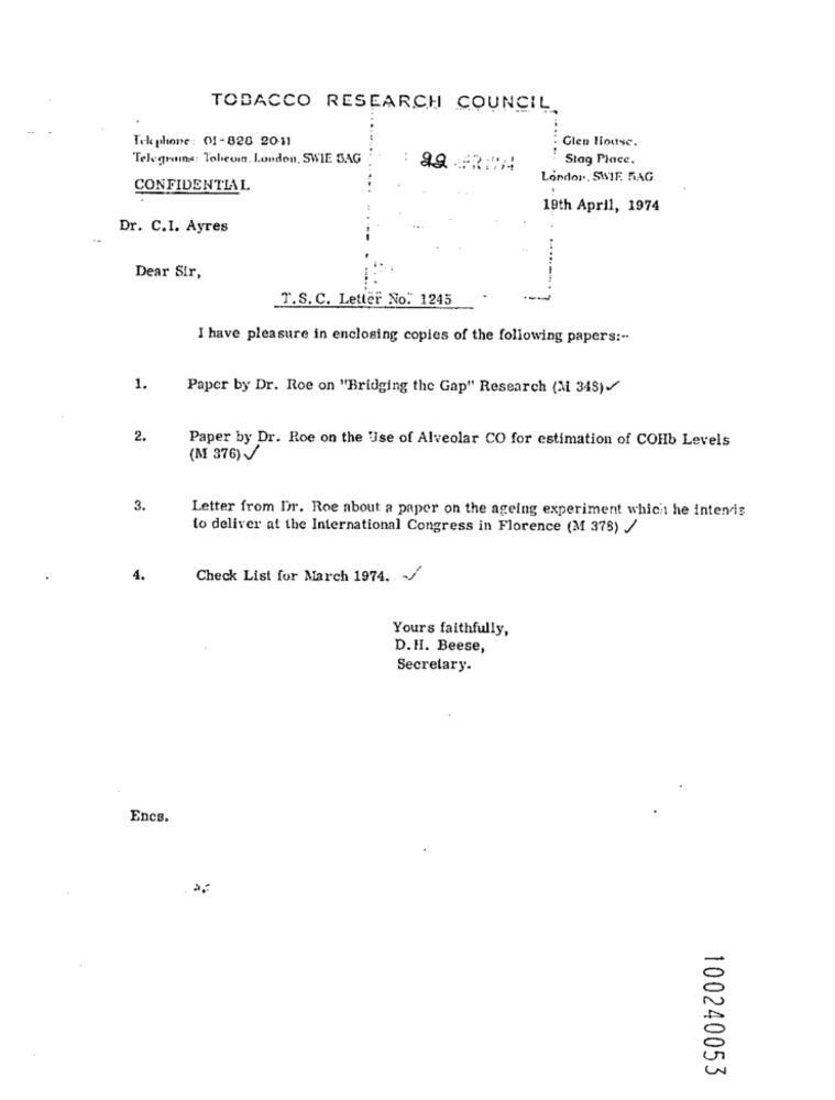 TRC Letter Ayres